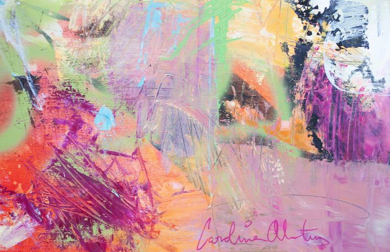 Original Abstract Expressionism Abstract Painting by Carolina Alotus