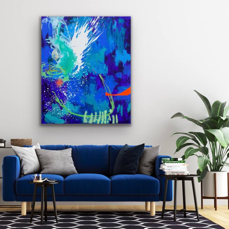 Original Abstract Expressionism Abstract Painting by Carolina Alotus