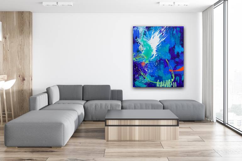 Original Abstract Expressionism Abstract Painting by Carolina Alotus
