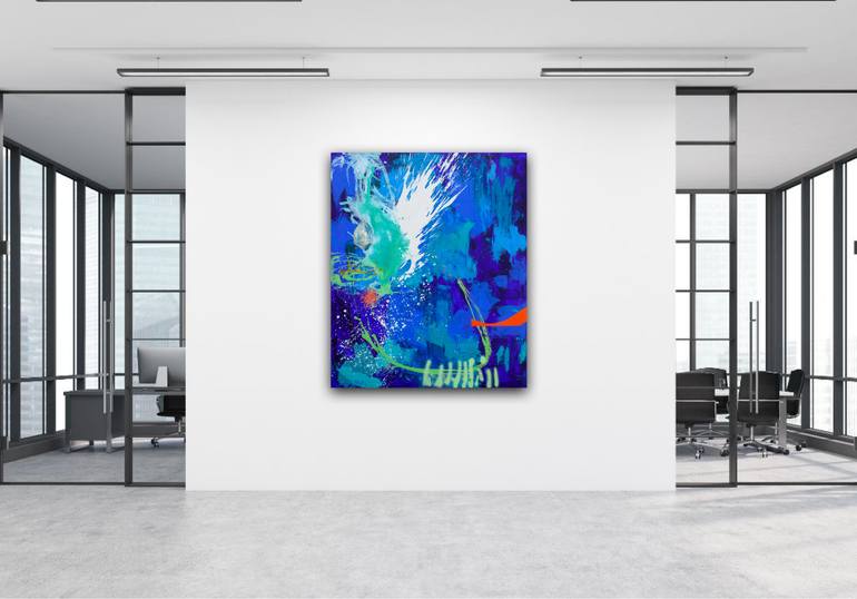 Original Abstract Expressionism Abstract Painting by Carolina Alotus