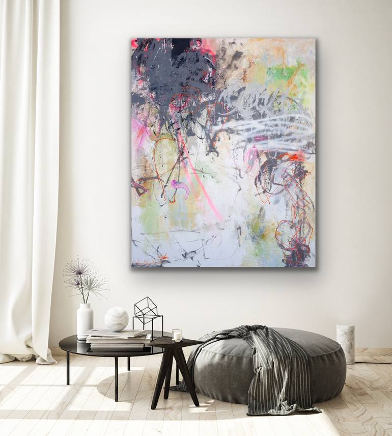 Original Abstract Expressionism Abstract Painting by Carolina Alotus