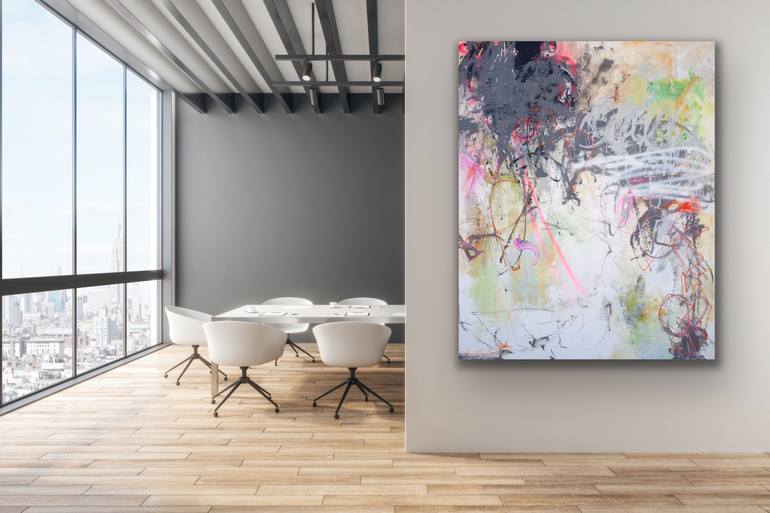 Original Abstract Expressionism Abstract Painting by Carolina Alotus