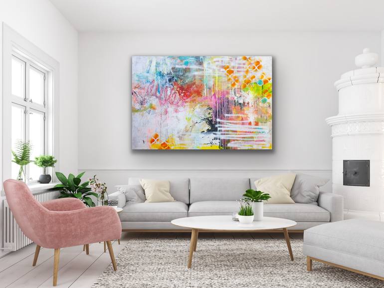 Original Abstract Expressionism Abstract Painting by Carolina Alotus