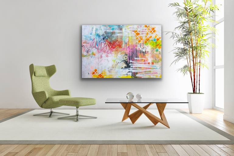 Original Abstract Expressionism Abstract Painting by Carolina Alotus