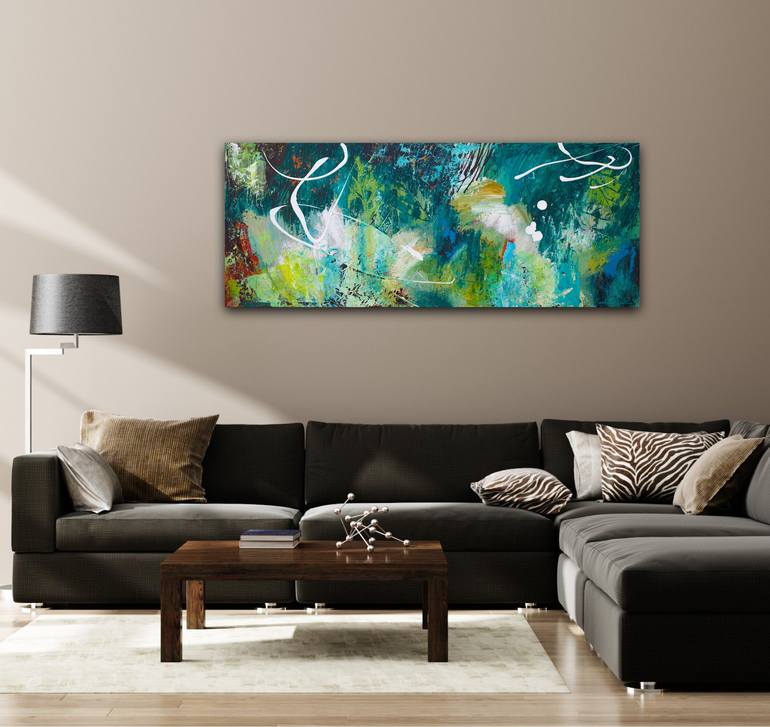 Original Abstract Expressionism Abstract Painting by Carolina Alotus