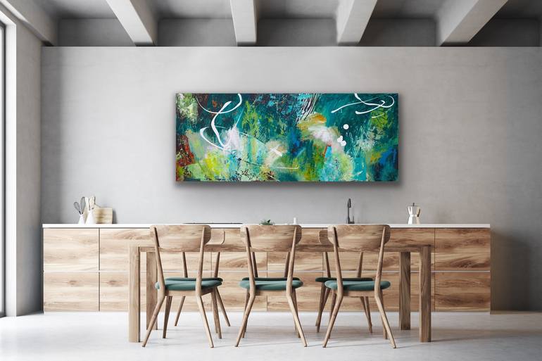 Original Abstract Expressionism Abstract Painting by Carolina Alotus