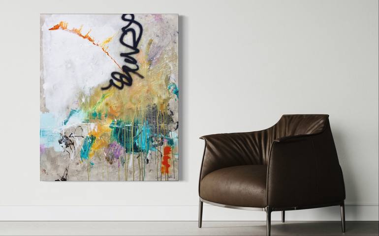 Original Abstract Expressionism Abstract Painting by Carolina Alotus