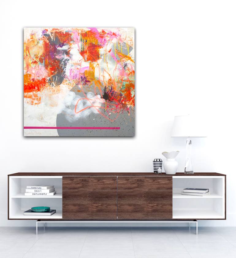Original Abstract Expressionism Abstract Painting by Carolina Alotus