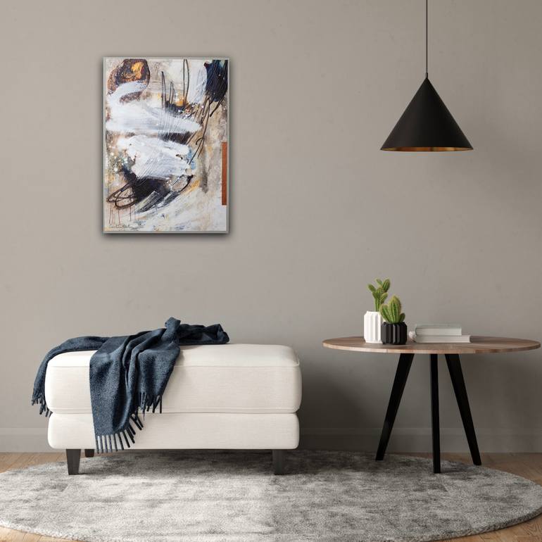 Original Abstract Expressionism Abstract Painting by Carolina Alotus