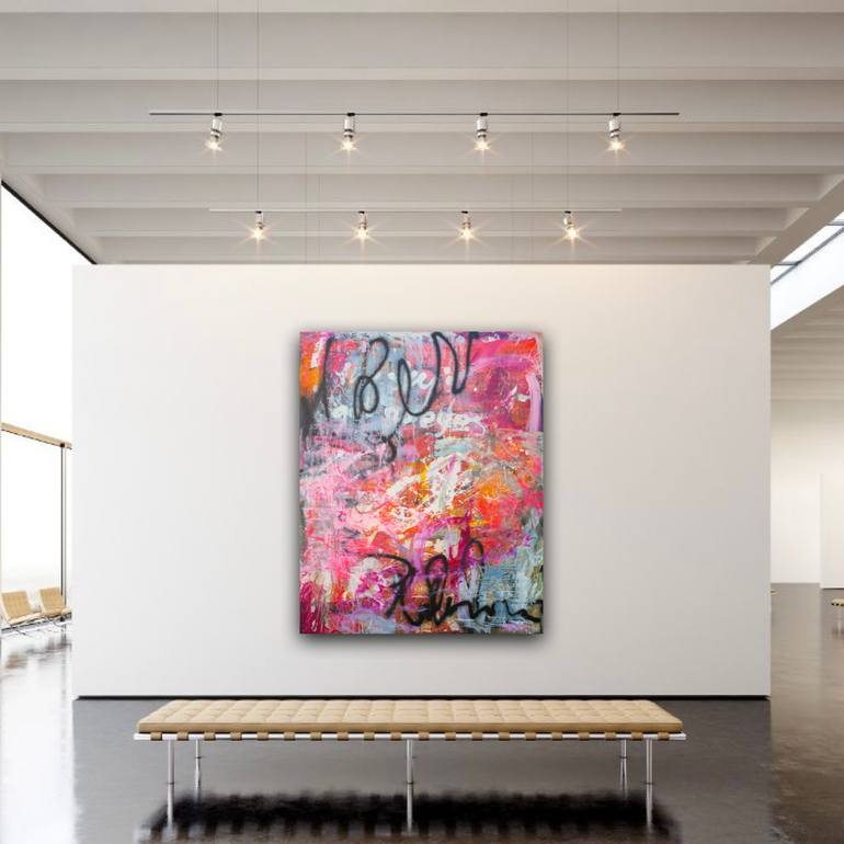 Original Abstract Expressionism Abstract Painting by Carolina Alotus