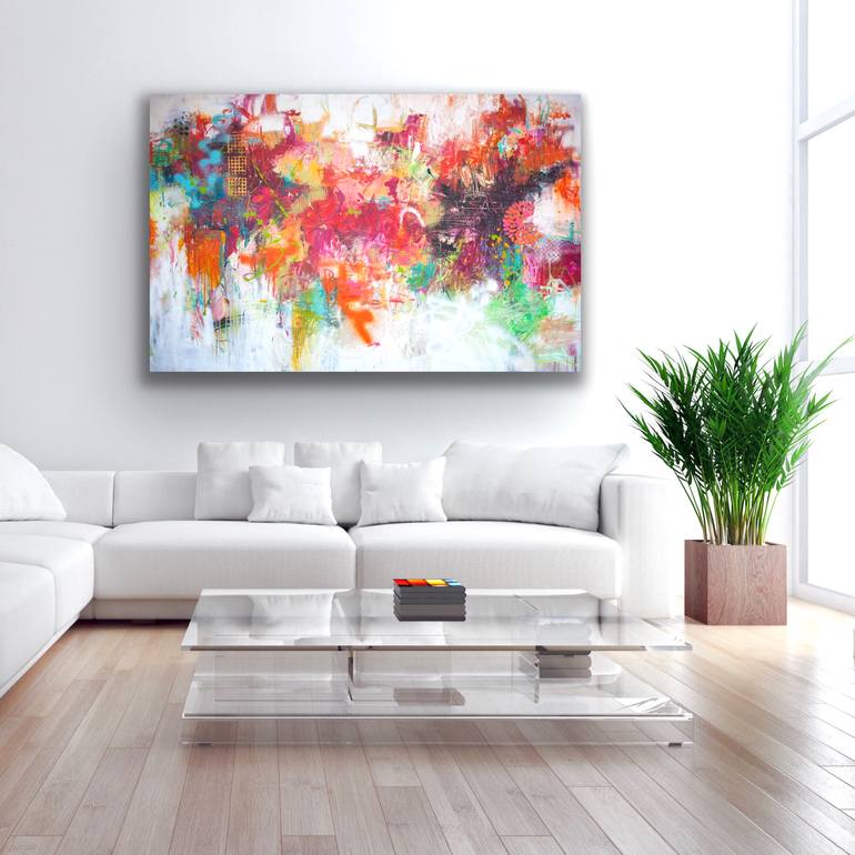 Original Abstract Expressionism Abstract Painting by Carolina Alotus