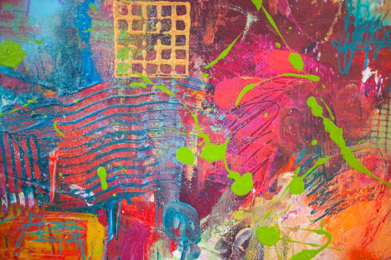 Original Abstract Expressionism Abstract Painting by Carolina Alotus