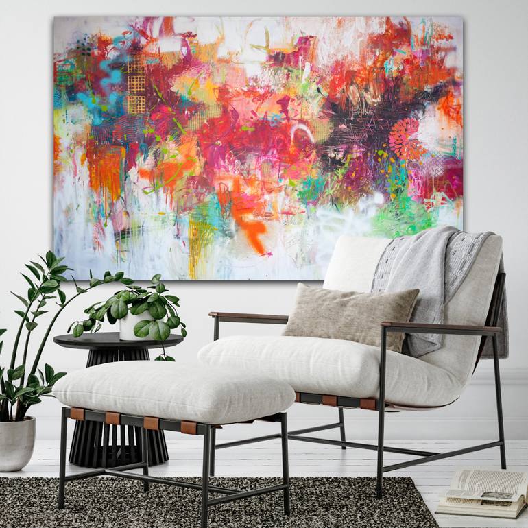 Original Abstract Expressionism Abstract Painting by Carolina Alotus