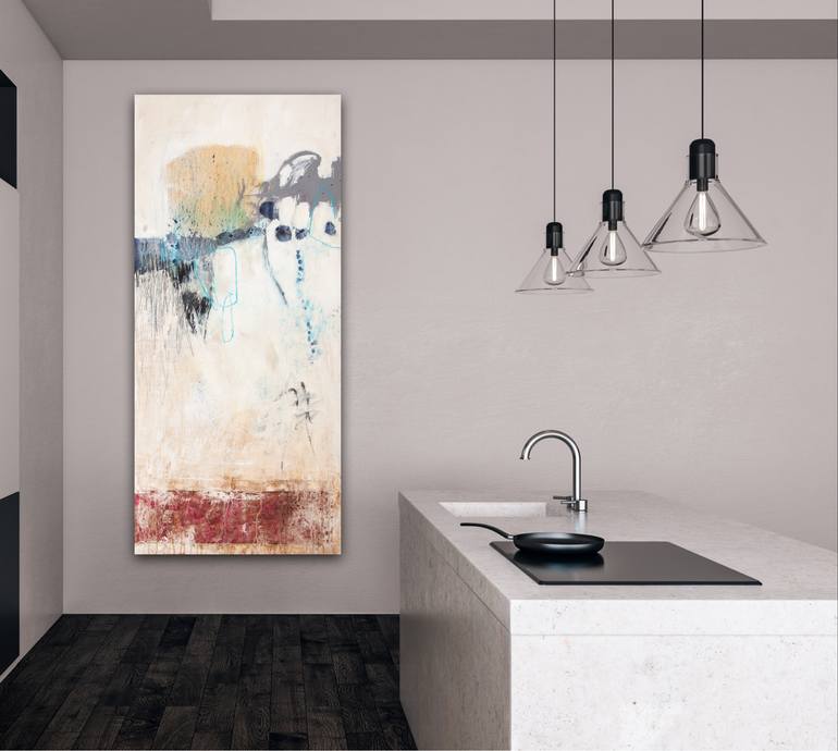 Original Abstract Expressionism Abstract Painting by Carolina Alotus