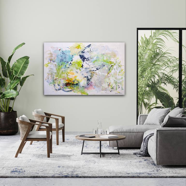 Original Abstract Expressionism Abstract Painting by Carolina Alotus