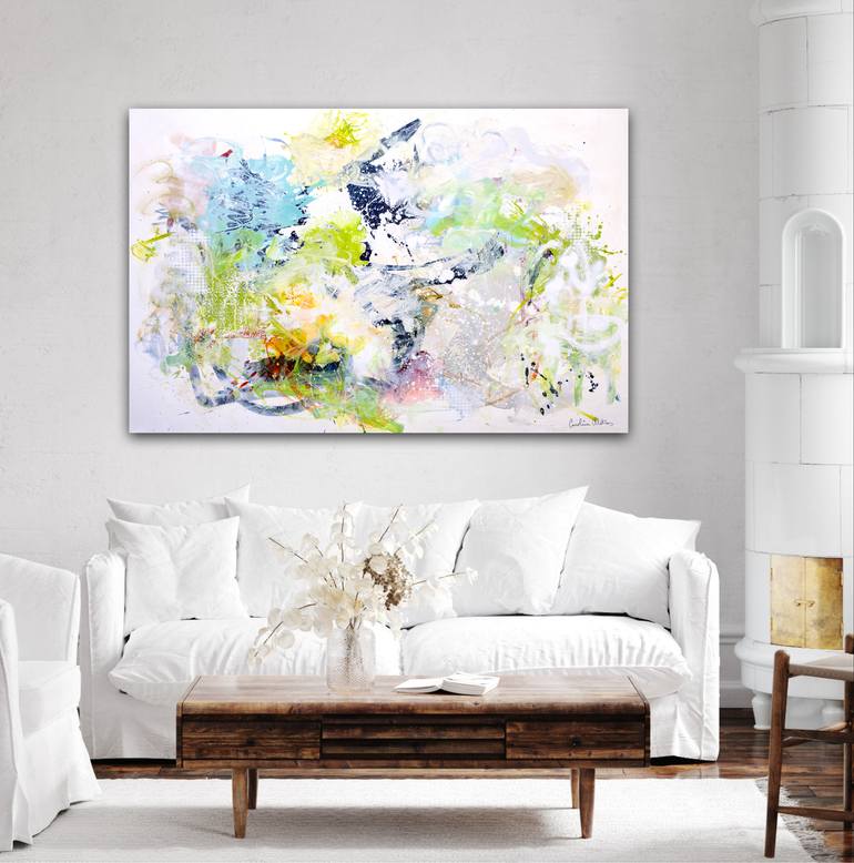 Original Abstract Expressionism Abstract Painting by Carolina Alotus
