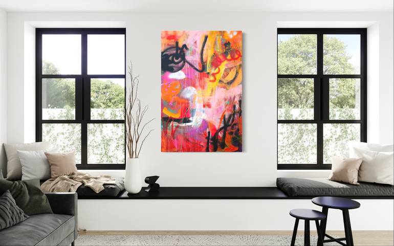 Original Abstract Expressionism Abstract Painting by Carolina Alotus