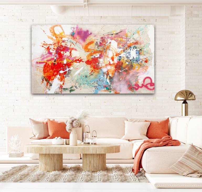 Original Abstract Expressionism Abstract Painting by Carolina Alotus