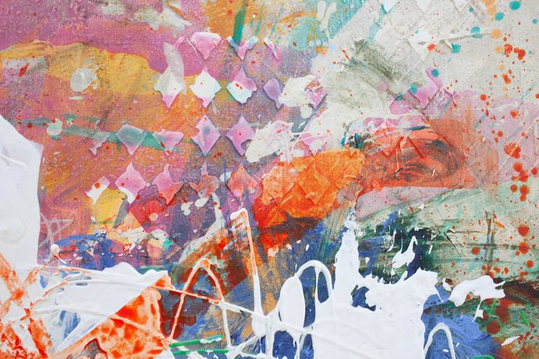 Original Abstract Expressionism Abstract Painting by Carolina Alotus