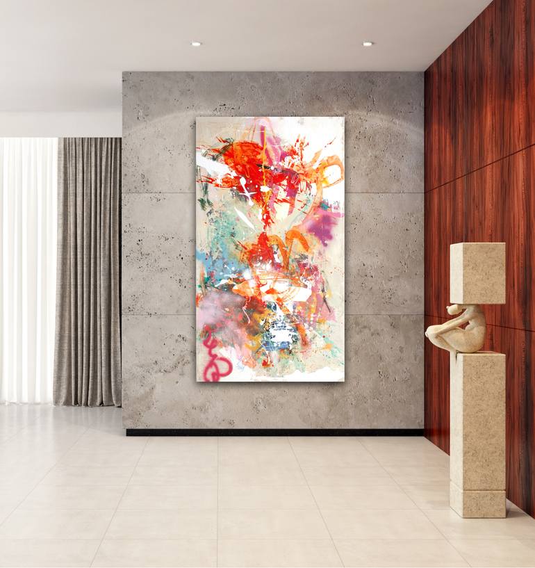 Original Abstract Expressionism Abstract Painting by Carolina Alotus