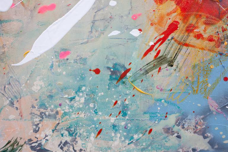 Original Abstract Expressionism Abstract Painting by Carolina Alotus