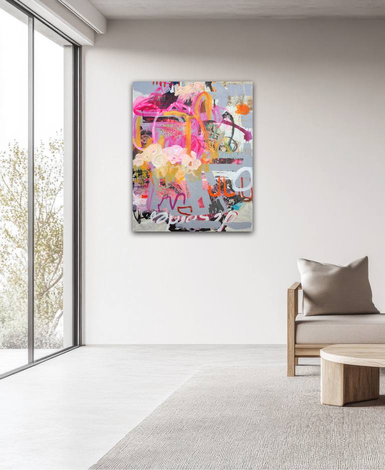 Original Abstract Expressionism Abstract Painting by Carolina Alotus