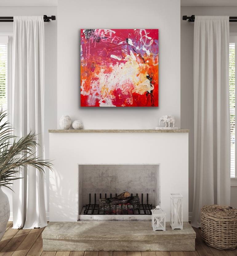 Original Abstract Expressionism Abstract Painting by Carolina Alotus