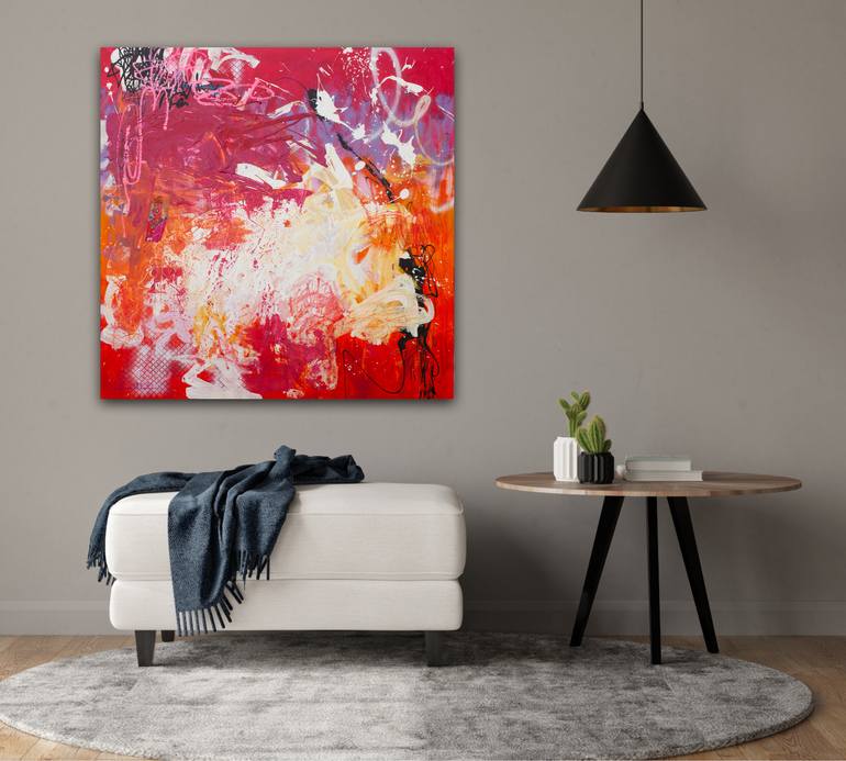 Original Abstract Expressionism Abstract Painting by Carolina Alotus