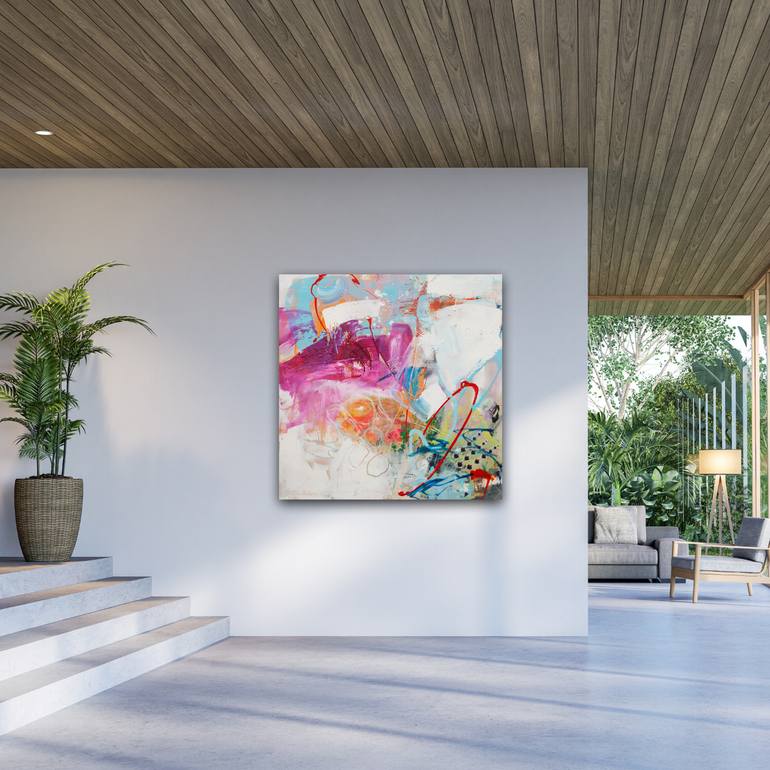 Original Abstract Expressionism Abstract Painting by Carolina Alotus