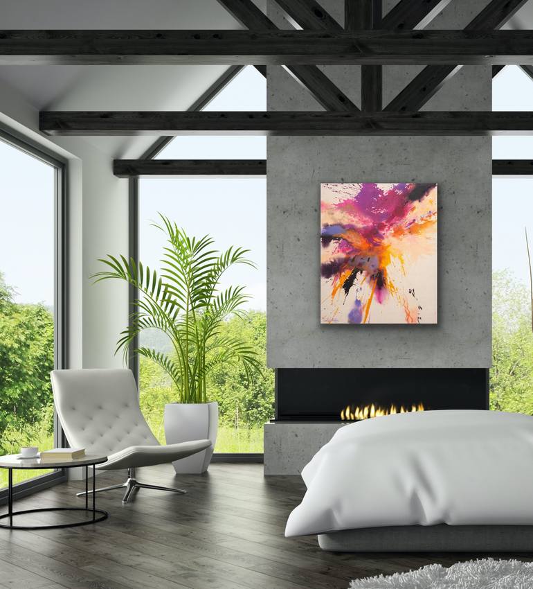 Original Abstract Expressionism Abstract Painting by Carolina Alotus