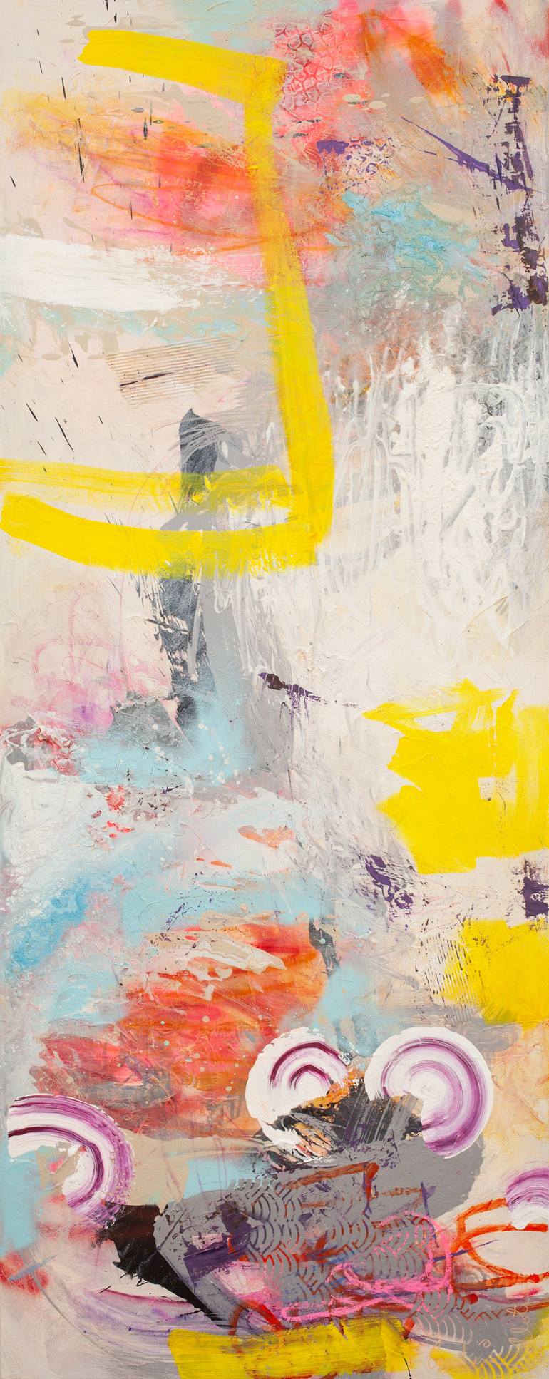 Original Abstract Expressionism Abstract Painting by Carolina Alotus