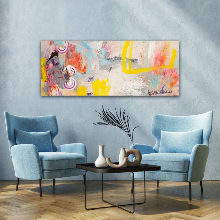 Original Abstract Expressionism Abstract Painting by Carolina Alotus