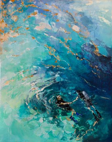 Print of Modern Water Paintings by Irena Depko