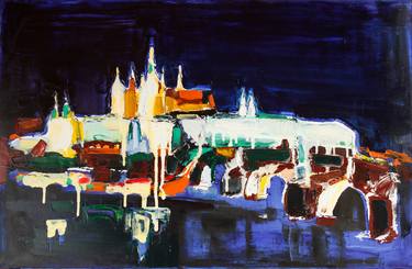 Print of Abstract Expressionism Cities Paintings by Irena Depko