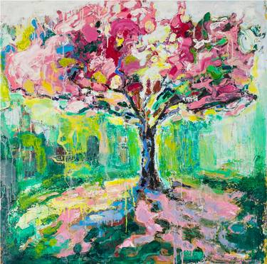 Print of Expressionism Tree Paintings by Irena Depko