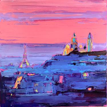 Original Expressionism Cities Paintings by Irena Depko