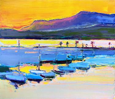 Original Expressionism Seascape Paintings by Irena Depko