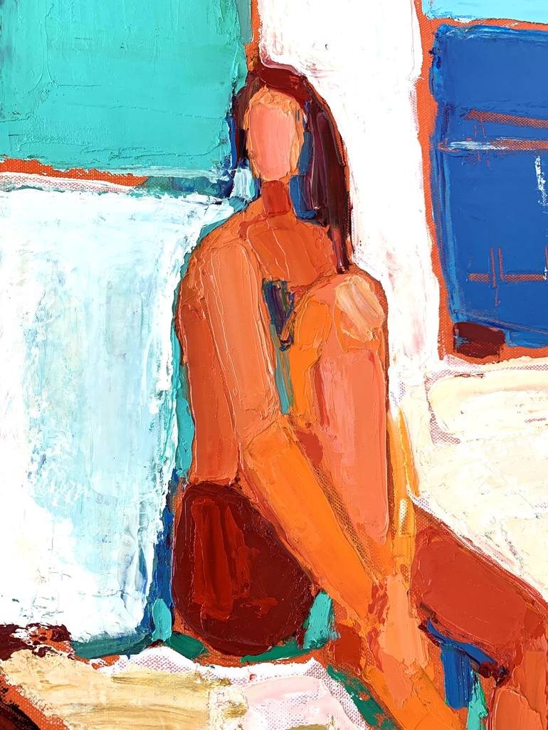 Original Figurative Women Painting by Irena Depko