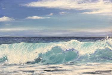 Turquoise wave II - realistic seascape thumb