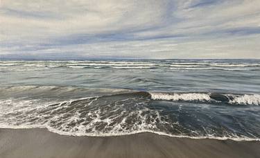 Print of Realism Seascape Paintings by Aflatun Israilov