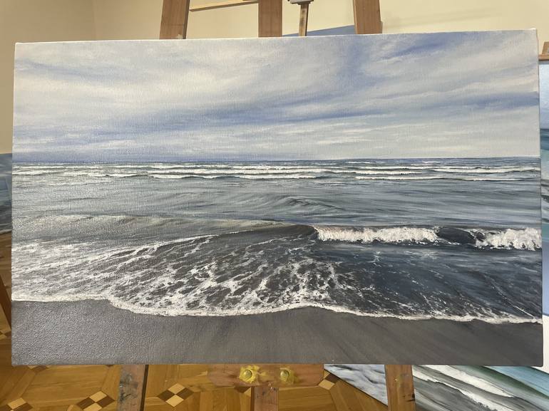 Original Realism Seascape Painting by Aflatun Israilov