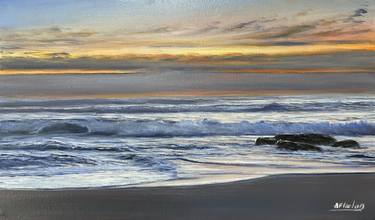 Original Photorealism Seascape Paintings by Aflatun Israilov