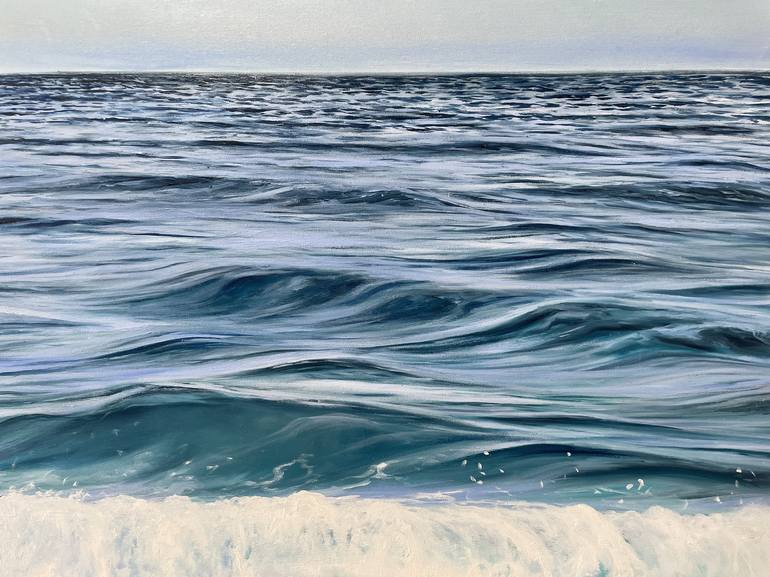 Original Photorealism Seascape Painting by Aflatun Israilov