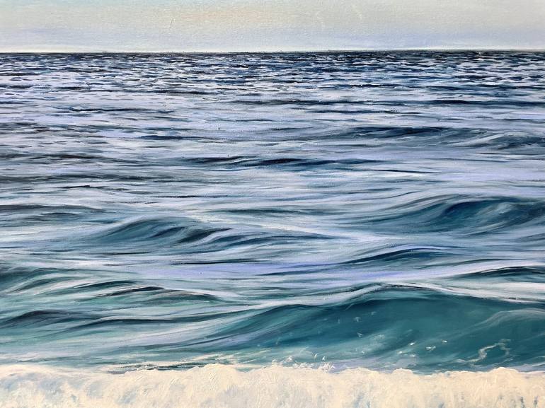 Original Photorealism Seascape Painting by Aflatun Israilov