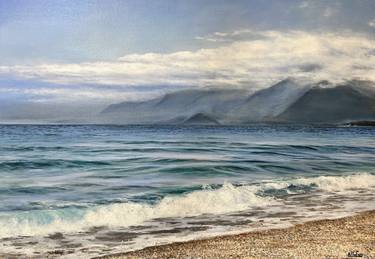 Original Photorealism Beach Paintings by Aflatun Israilov