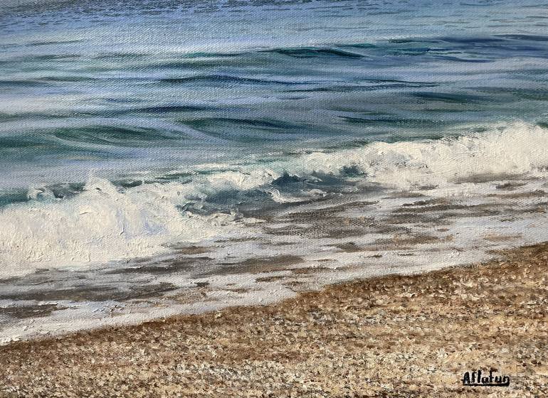 Original Photorealism Beach Painting by Aflatun Israilov