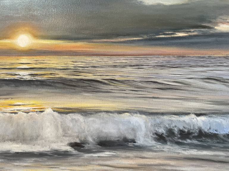 Original Photorealism Seascape Painting by Aflatun Israilov