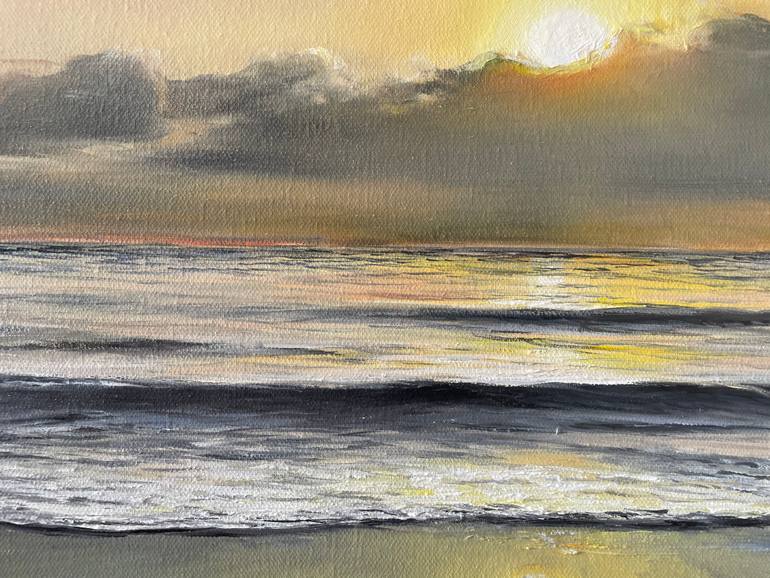 Original Expressionism Seascape Painting by Aflatun Israilov