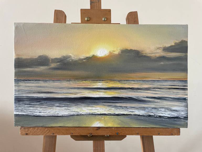Original Expressionism Seascape Painting by Aflatun Israilov