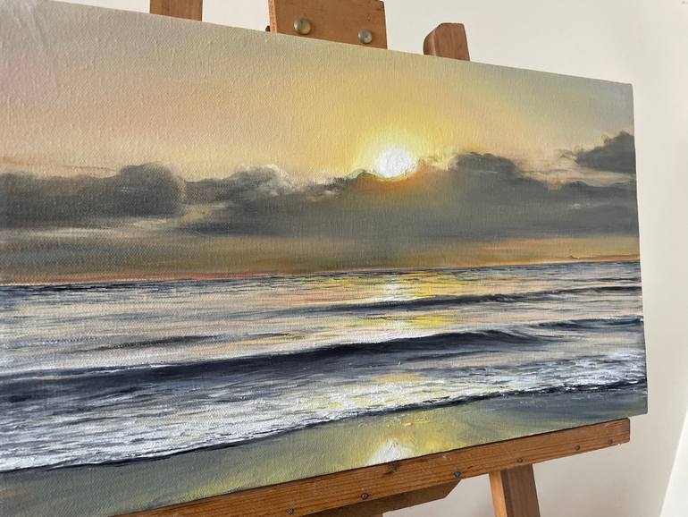 Original Expressionism Seascape Painting by Aflatun Israilov